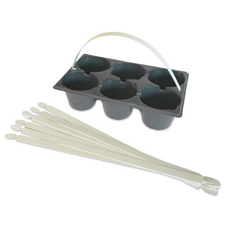 Bärhandtag till Krukpartner 6-pack , vita, exkl tryck, 50 st/bnt
