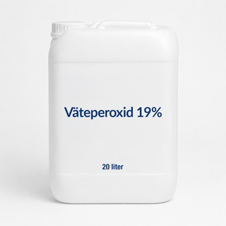 Väteperoxid 19% 25 kg              300 kg/pall